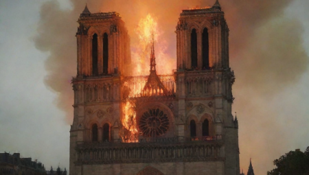 Notre Dame Kilisesi ne zaman yandı?